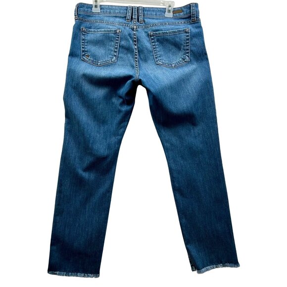 Kut From The Kloth Distressed Boyfriend Jeans 10P Medium Wash Denim - Picture 2 of 10